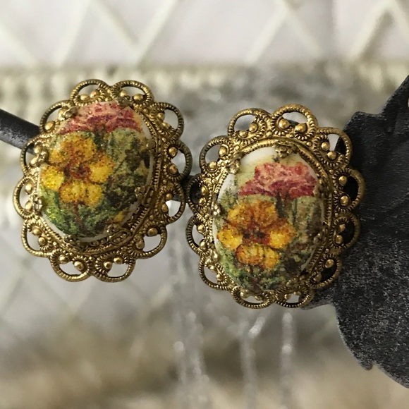 W.Germany Jewelry - Vintage W.Germany made clip earrings